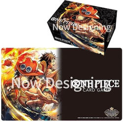 One Piece Card Game Playmat and Storage Box Set - Portgas D. Ace